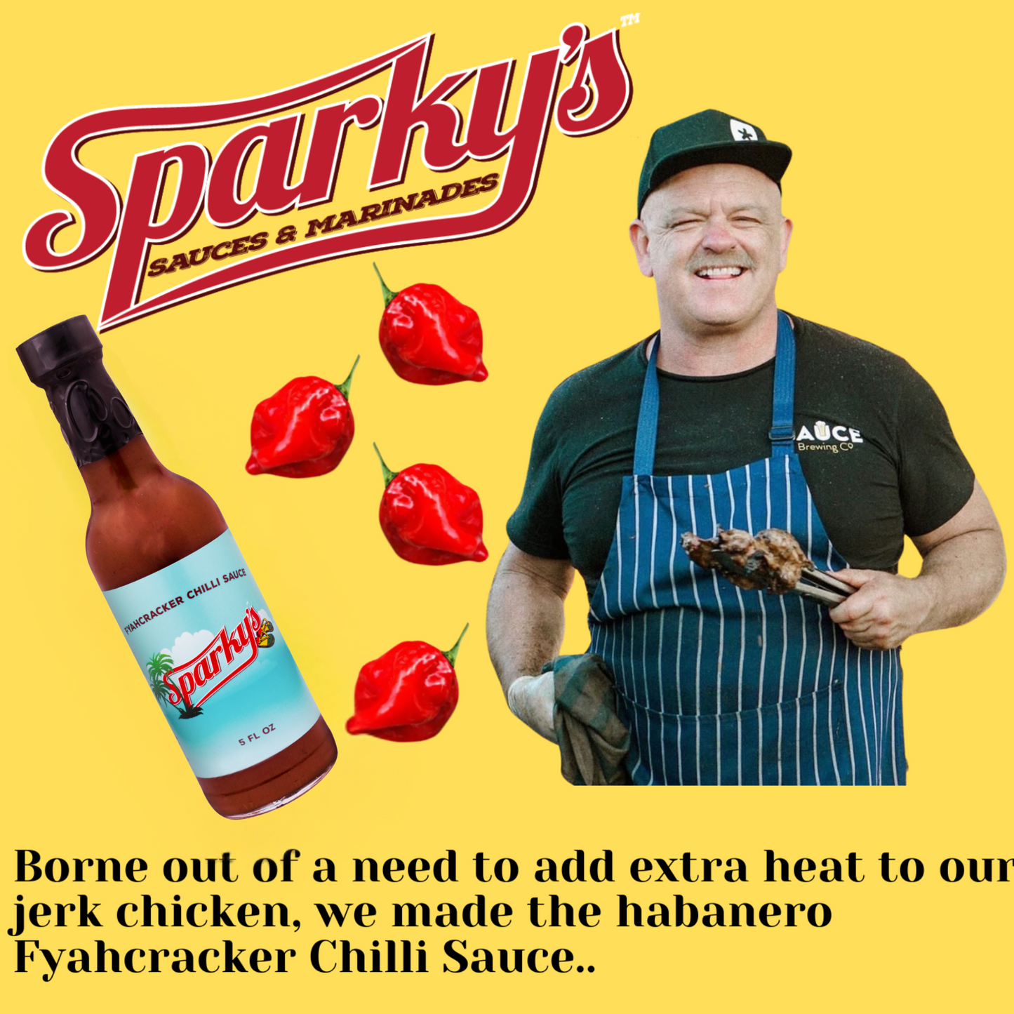 Sparky's Fyahcracker Chilli Sauce - 150 ML