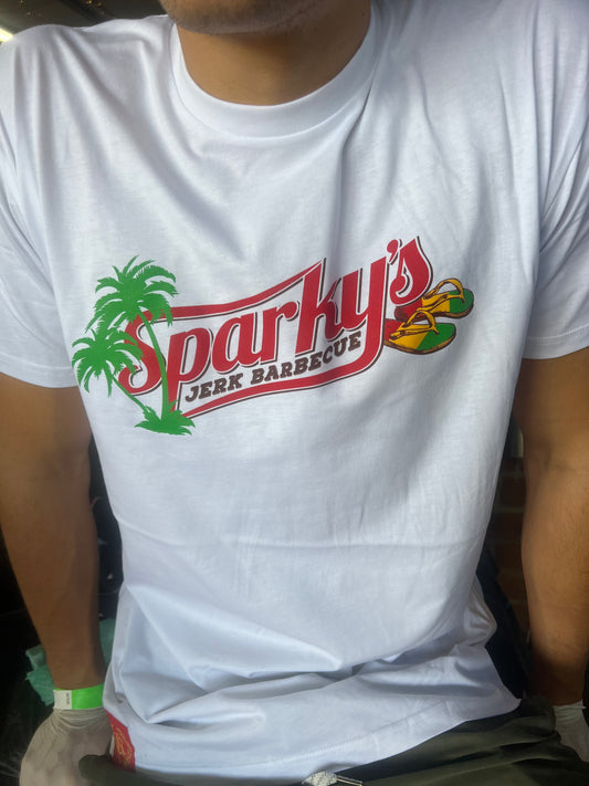 Sparky's Jerk Barbecue short sleeve cotton t-shirt